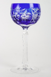 Calice en verre de Bohême, XXème siècle