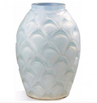 René lalique Opalescent Vase &quot;Herblay&quot;