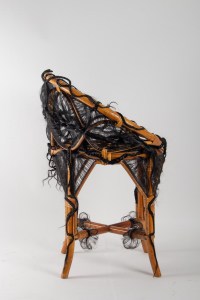 Chair Of The Artist Micki Chomicki, Rattan And Syntetic Fiber
