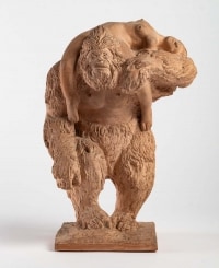 Honoré Sausse (1891 - 1936) : Yeti portant sa captive.