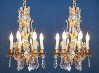 A Pair of Chandeliers in Louis XV Style.