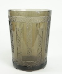 RENE LALIQUE (1860-1945) Vase &quot;Grimpereaux&quot; Topaze