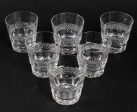 Cristallerie Saint Louis gobelets ou verres à whisky Old Fashion modèle Trianon