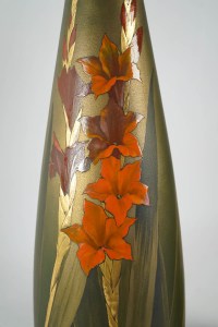 Clément Massier (1845 - 1917 ) - Grande paire de vases en céramique, art nouveau.