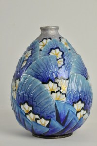 CAMILLE FAURÉ (LIMOGES, 1874 - 1956) :  Vase Emaillé