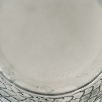 Vase &quot;Serpent&quot; verre blanc patiné bleu gris de René LALIQUE