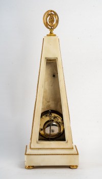A Louis XVI Period (1774 - 1793) Obelisk Clock.