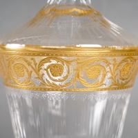 Cristallerie Saint Louis, Carafe à Vin Modèle &quot;Thistle Or&quot;