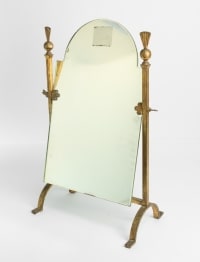 Mirror Golden Wrought Iron, Neoclassical 1960s, Mid Century Art