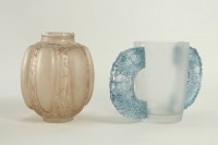 R Lalique Vase Six Figurines Et Masques