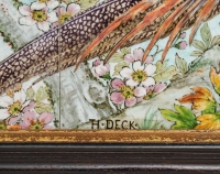 Théodore DECK (1823-1891) Panneau Décoratif en Faïence Polychrome