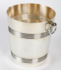 Sceau à glace en métal argenté de Christofle, XXème siècle