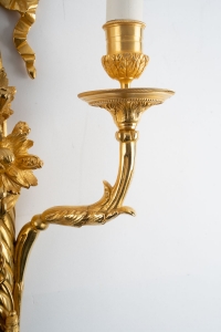 A Pair of Wall - Lights in Louis XVI Style.