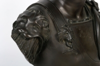 Buste Jules César en bronze, XIXème siècle