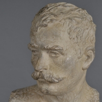 Sculpture d’un Buste d’Homme en Terre cuite de style Napoléon III, XXème Siècle.