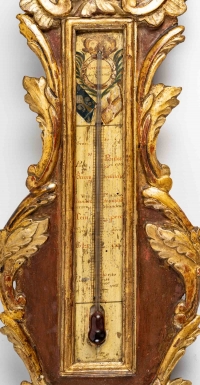 A Louis XV Period ( 1724 - 1774) Barometer - Thermometer.