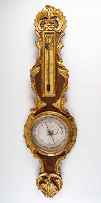 A Louis XV Period ( 1724 - 1774) Barometer - Thermometer.