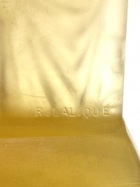 Statuette &quot;Suzanne&quot; verre jaune de René LALIQUE