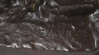 Bronze &quot;Le puit qui parle&quot; signé P MENGIN 1900