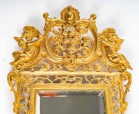 Paire de plaques de lumière en bronze doré. Style Louis XIV-Régence. Travail parisien du XIXe siècle.