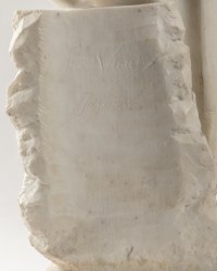 An Italian Late 19th Century Orientaliste White Carrara Marble Sculpture by Fernando VICCHI.