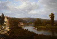 La Seine à Louveciennes, Par Victor De Grailly