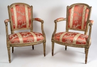 Paire de fauteuils d&#039;époque Louis XVI (1774 - 1793)