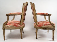 Paire de fauteuils d&#039;époque Louis XVI (1774 - 1793)