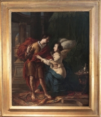 JOHANNES VOORHOUT (1647 - 1723): JOSEPH AND POTIPHAR&#039;S WIFE.