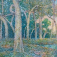 Paul Bonnaud (1876 - 1953) - Limoges, Paysage Symboliste circa 1900
