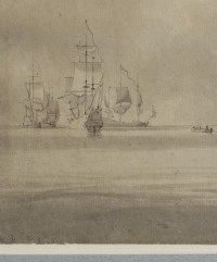 Armada sur mer calme - Willem Van de Velde II (1633 – 1707)