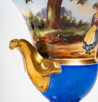 Paire de petit vase Medicis, fin du XIXème siècle, époque Napoléon III