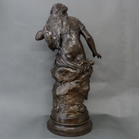 Sculpture - &quot;La Vague&quot; , Mathurin Moreau (1822-1912) - Bronze