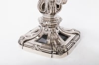 Ed. TETARD - Important pair of nineteenth silver candelabra