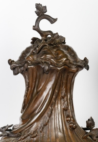 Cassolettes du XIXème siècle en bronze et marbre, Napoléon III