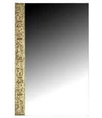 1960 Miroir signé par Angelo Brotto en bronze doré