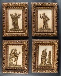 Rare ensemble représentant les quatre saisons, époque XVII-XVIIIème siècle
