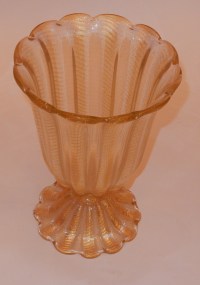 1970&#039; Vase Cristal Murano Style Barovier i Toso