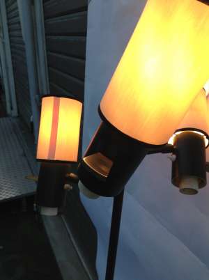 Lampadaire Lunel à 3 lumières orientables 1960&#039;s