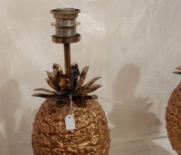 1970′ Paire de Lampes Ananas