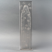 Statuette &quot;Sainte Thérèse de l&#039;Enfant Jésus&quot; verre blanc de René LALIQUE