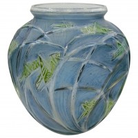 René Lalique Vase &quot;Sauterelles&quot;, &quot;grasshopper&quot;