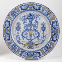 Paire de plats décoratifs, XVIIIème siècle