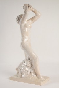 Edouard Cazaux (1889 -1974) sculpture &quot; l&#039;offrande &quot; en céramique,année 30.