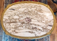 Table de milieu en bois doré, Louis XVI