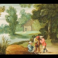 Ecole flamande début 17ème siècle – Huile sur cuivre