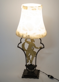 RARE LAMPE D &#039;EDGAR BRANDT