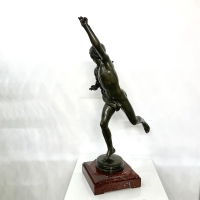 Le Vainqueur Au Combat De Coqs Par Alexandre Falguière (1831-1900) - Bronze XIXème siècle