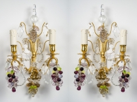 A Napoleon III Period (1848 - 1870) Pair of Wall - Lights.