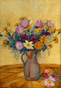 Léon DETROY (1857 – 1955) - Le bouquet jaune